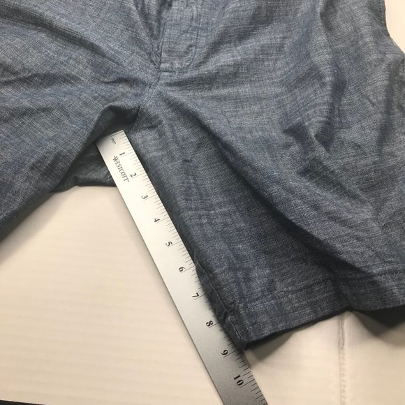 Goodfellow And Co Men's 9 Inch Inseam 42 Flat Front Shorts Blue New With Tags - Picture 11 of 14